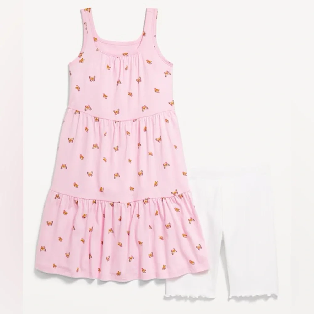 OLD NAVY SWING DRESS & BIKER SHORTS